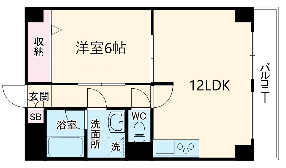 プレザーント天神橋の間取り