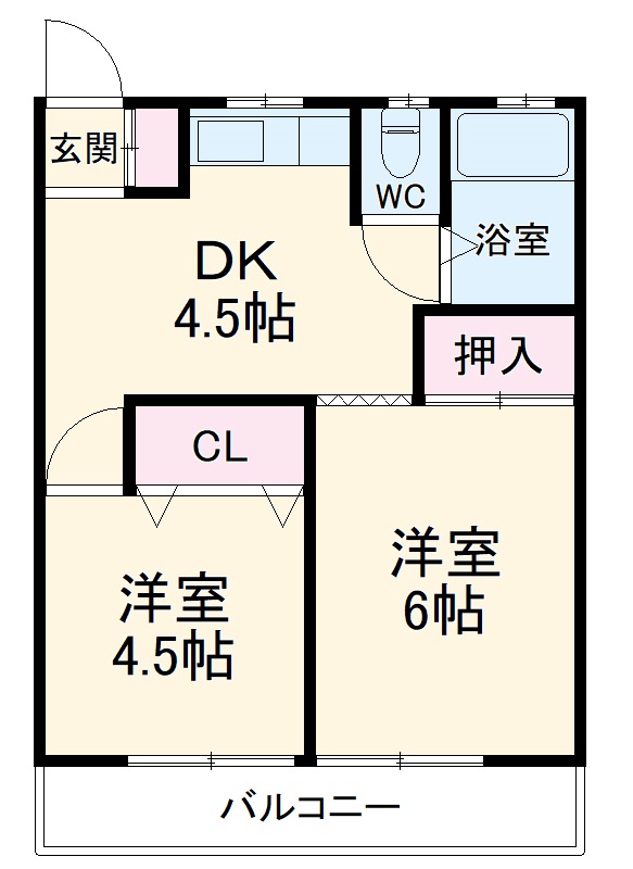 第2清美荘の間取り