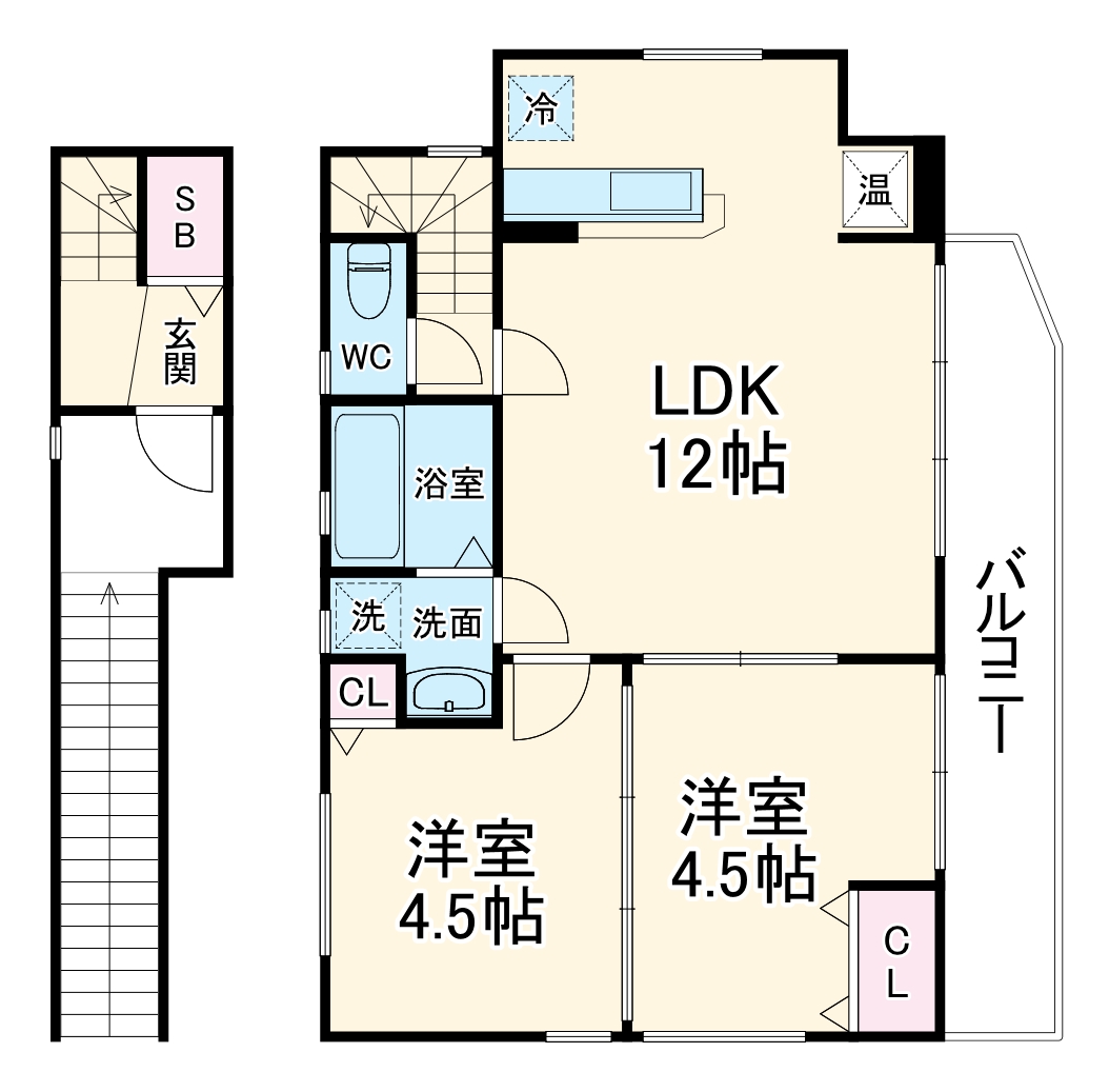 T・S旭丘の間取り