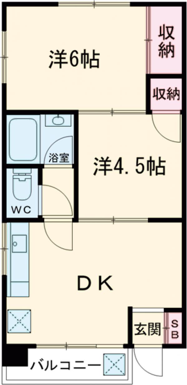 ハイツカネヨの間取り