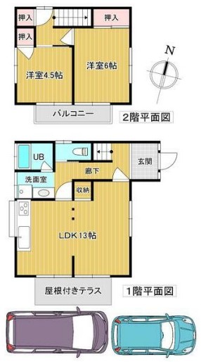 木村木野川住宅・1号室の間取り