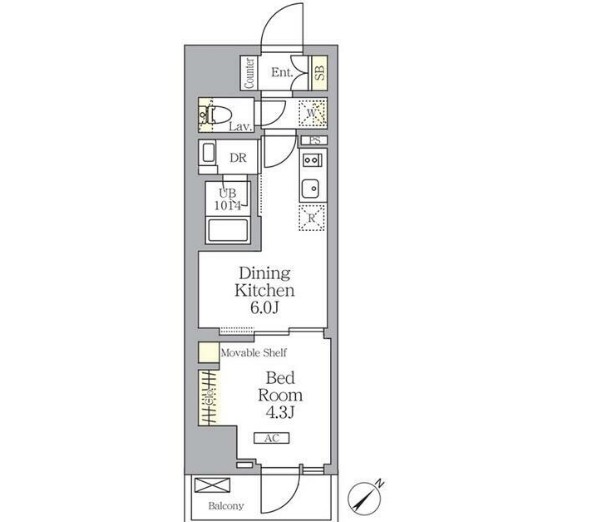 プライムガーデン大森・502号室の間取り