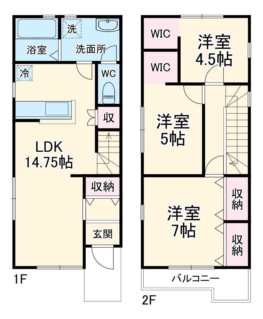 リーブルファイン川部 Vの間取り