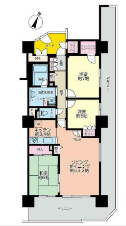 オラリオンサイト2番館の間取り