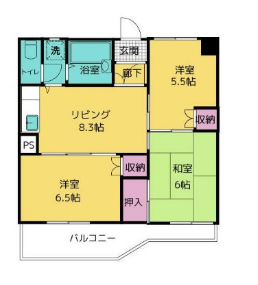 ピアチェーヴォレの間取り