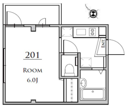 メゾンフラワー西新宿の間取り