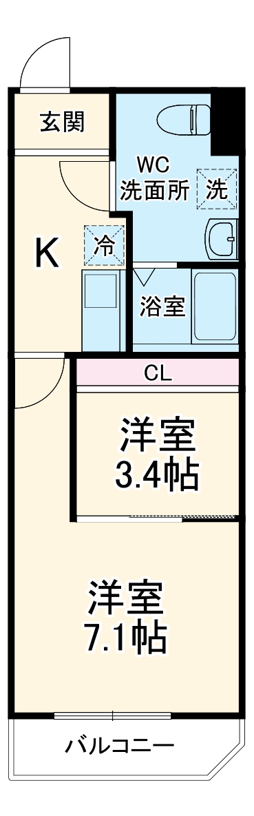 アバロン上尾原市の間取り
