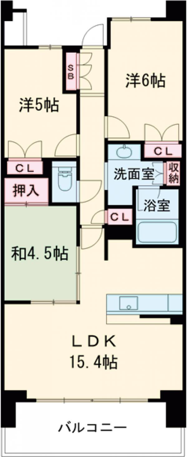 レーベンリヴァーレ高崎グレイスの間取り