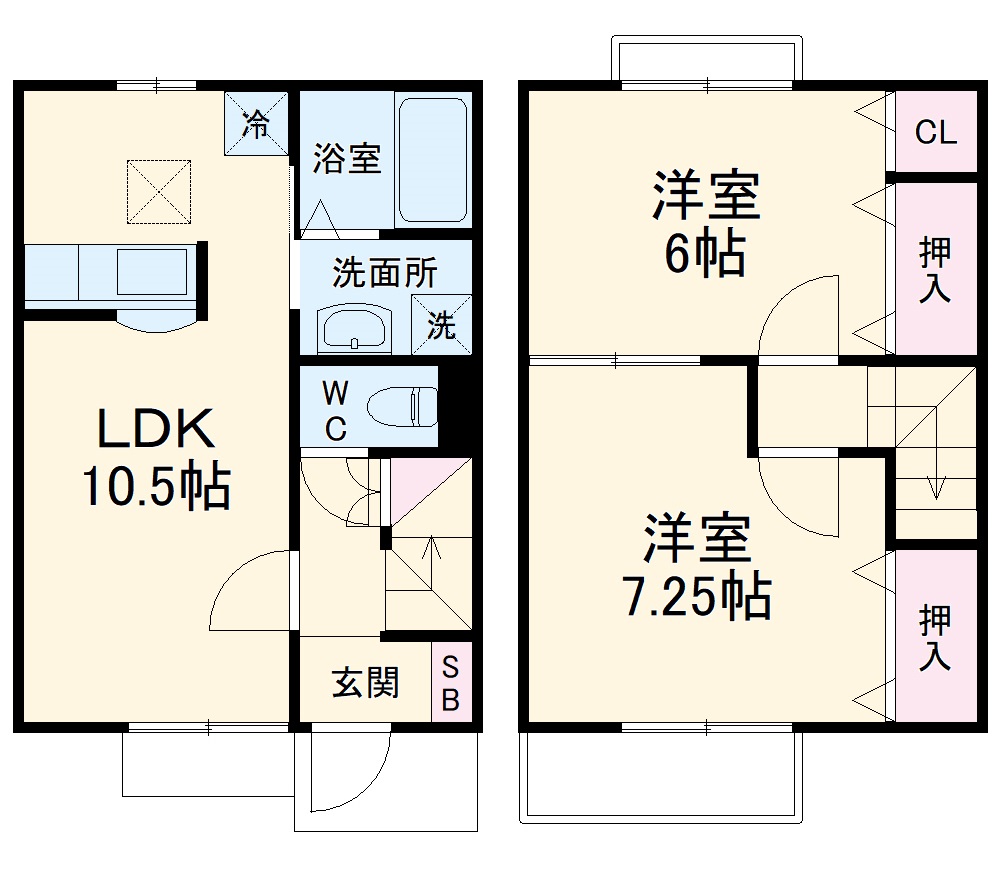 REFINADO Bの間取り