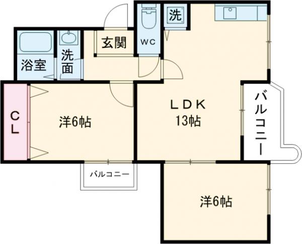 芝の宮マンションの間取り
