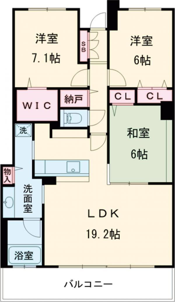 セレストタワー高崎の間取り