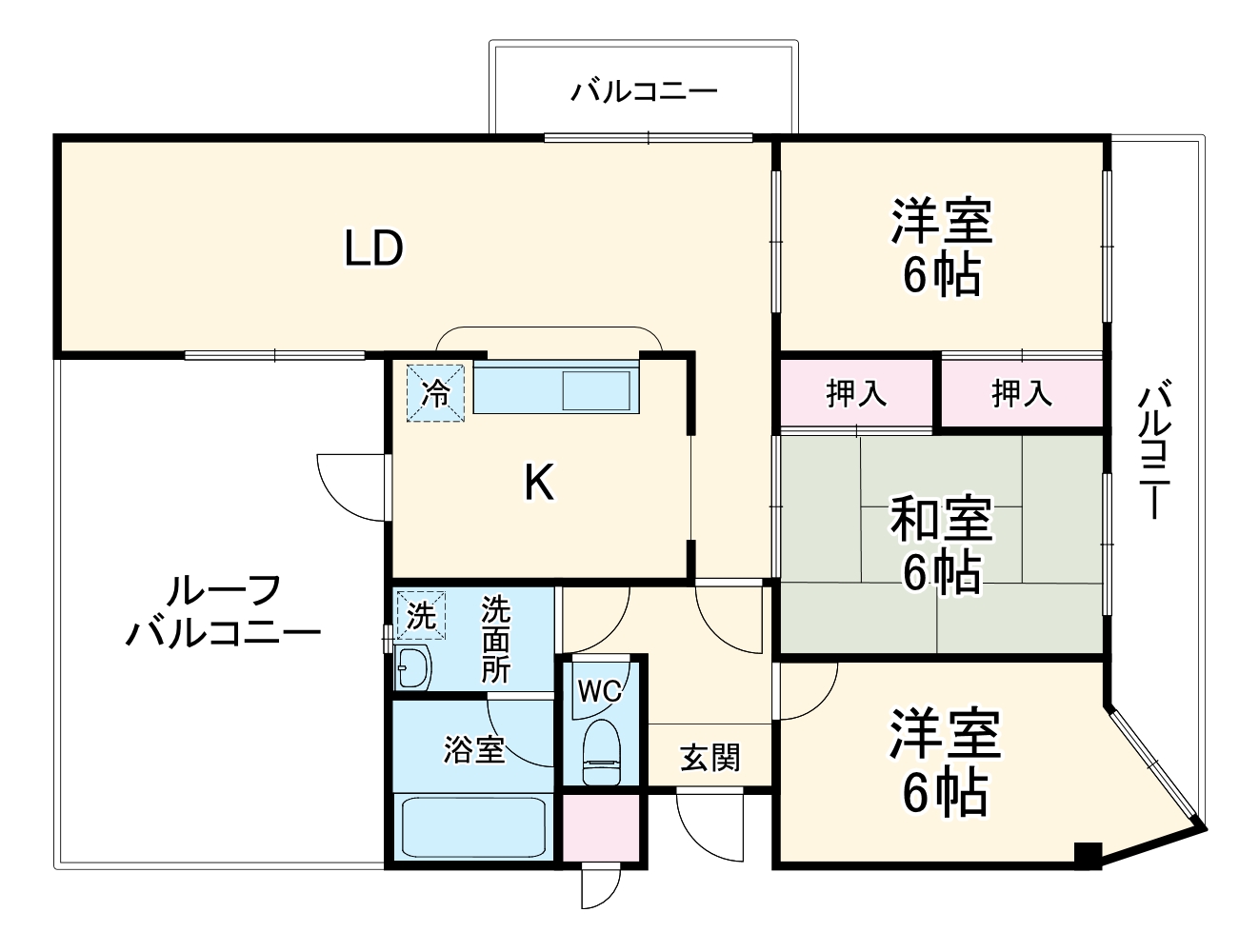 ハーモニー1の間取り