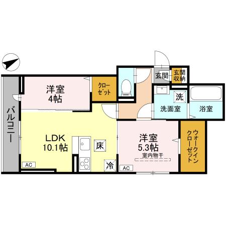Dアヴァンス東柳田町の間取り