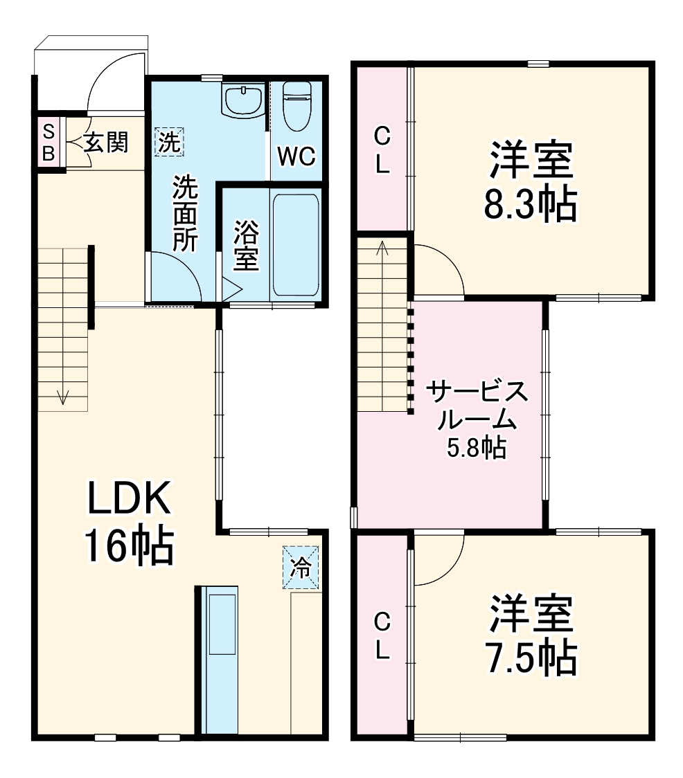 エクリュ池田の間取り