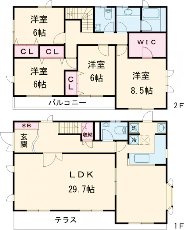 尾山台スクウェア B棟の間取り