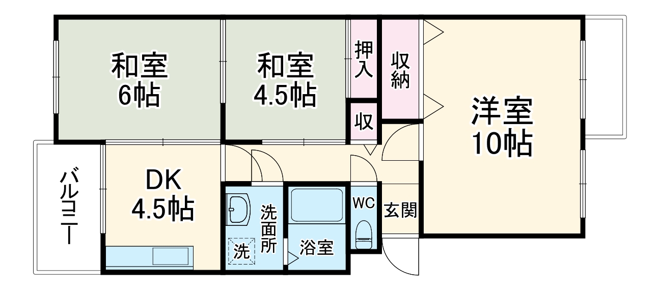守口東ピラミッドマンションの間取り