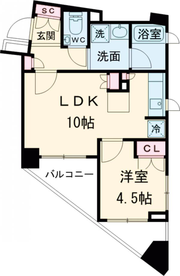 コンフォルテハイム池袋の間取り