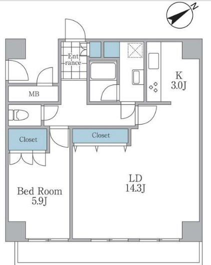 CRESCENT COURT 大森の間取り