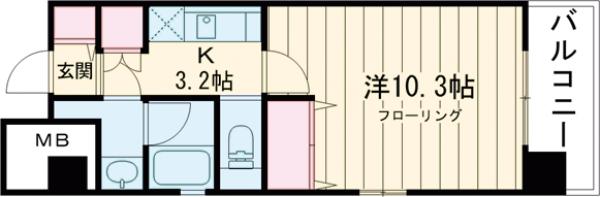 AXIS若松町の間取り