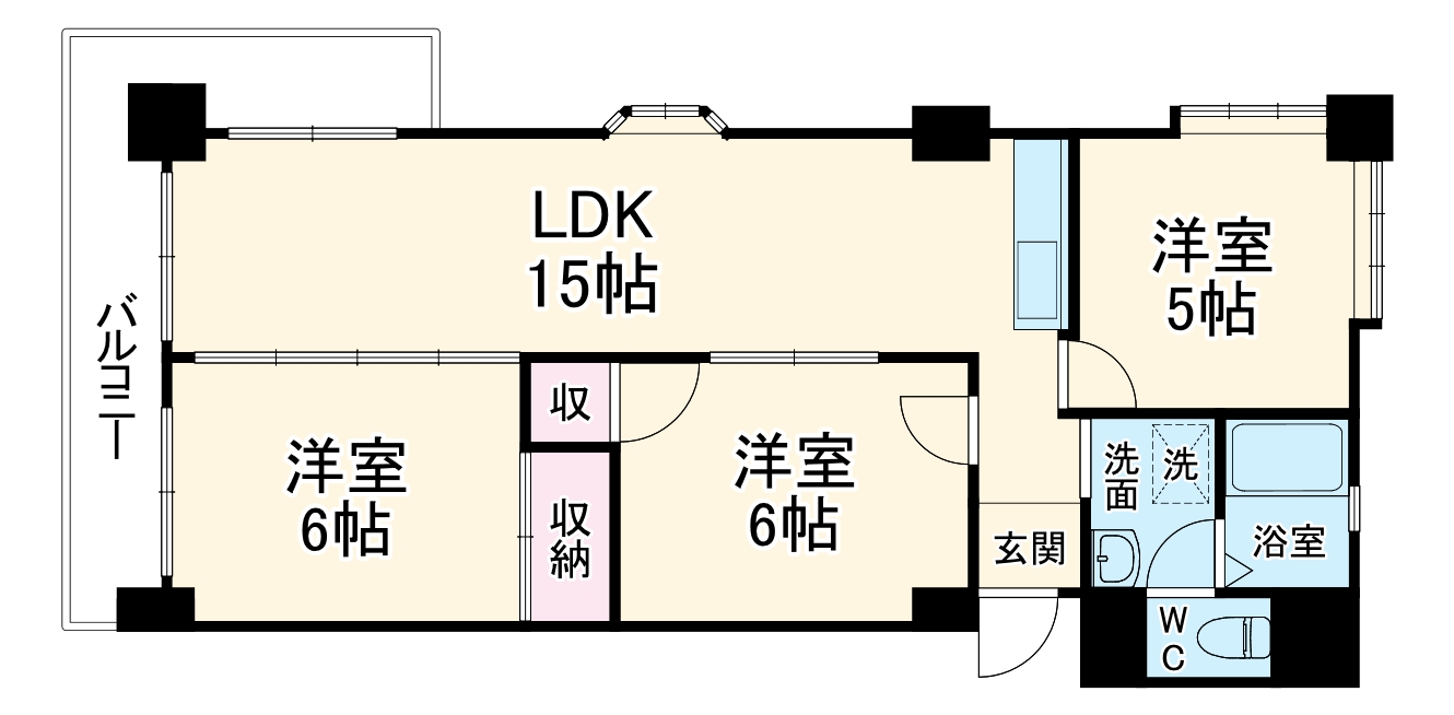 ハイタウンみずほⅡの間取り