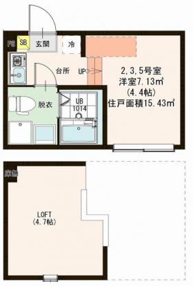 ハーモニーテラス三園Aの間取り