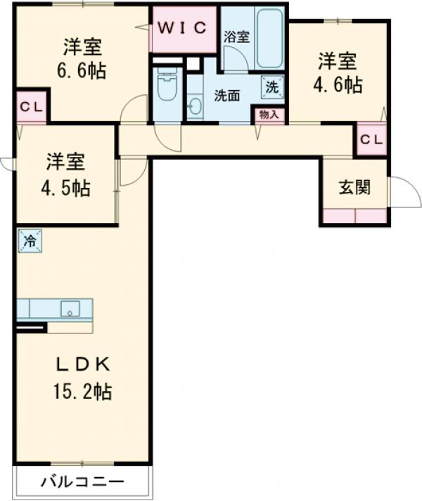 D-comodo小金井貫井北町の間取り