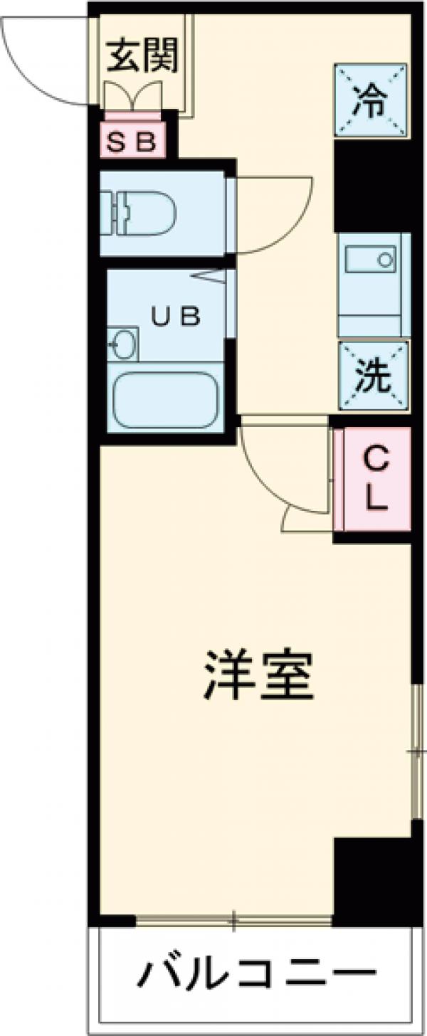 和泉の完工年月（2000年12月）築の賃貸マンションの間取り