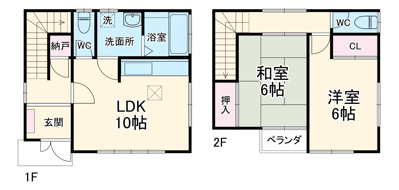 アリエス 1号棟の間取り