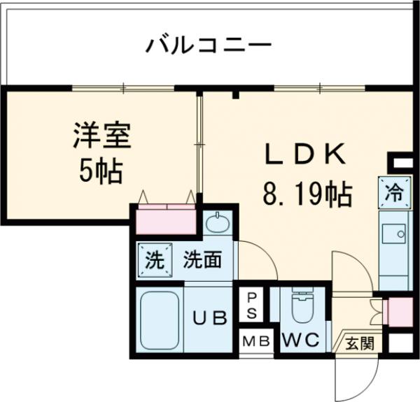 エルファーロ笹塚Ⅲの間取り