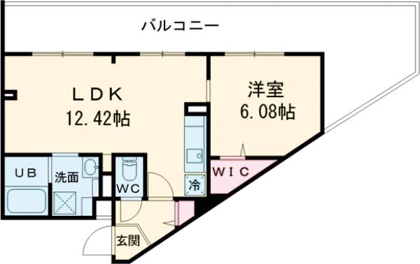 エルファーロ笹塚Ⅲの間取り