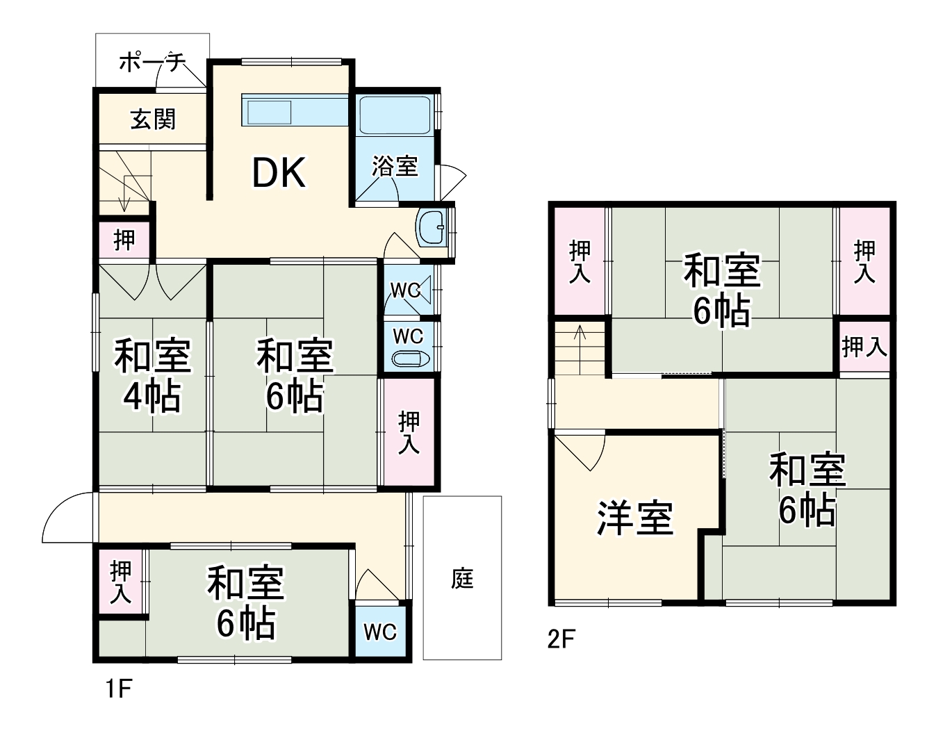 鵜沼台4丁目戸建の間取り