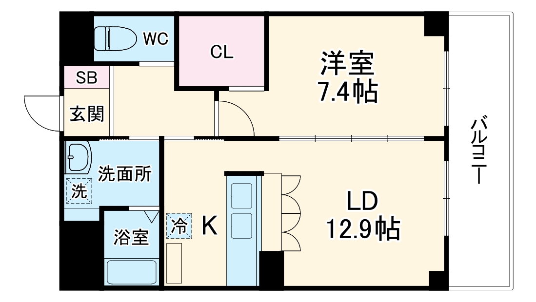 ノース清水の間取り