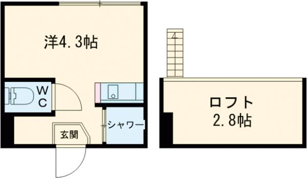 リブフラット北新宿の間取り