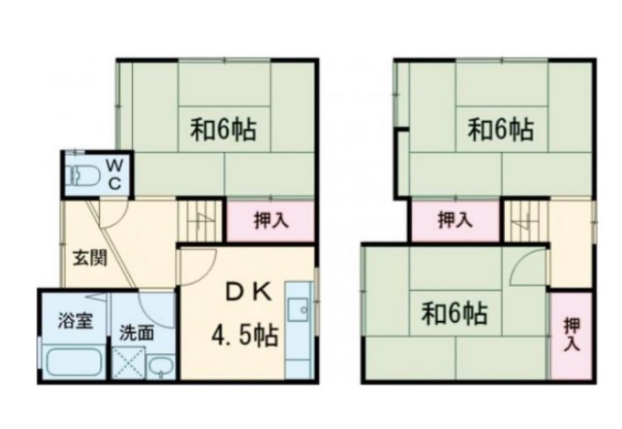 森本町上森本貸家の間取り