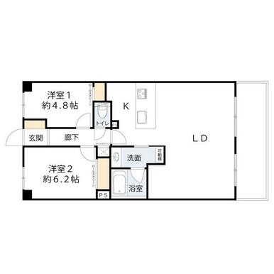 ライオンズプラザ日野駅前の間取り