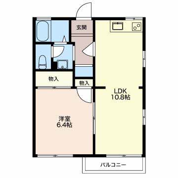 フローラルアベニューAの間取り