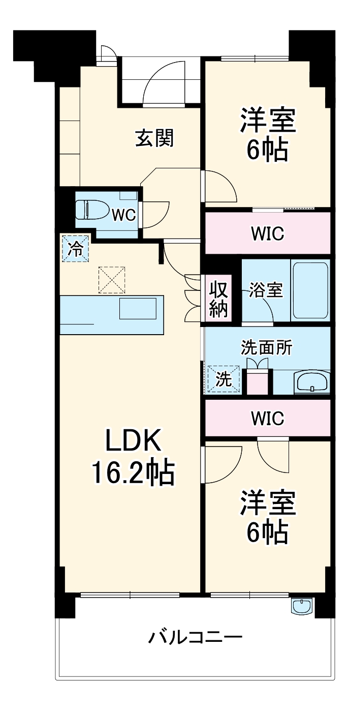 グランパレス茅ヶ崎東海岸の間取り