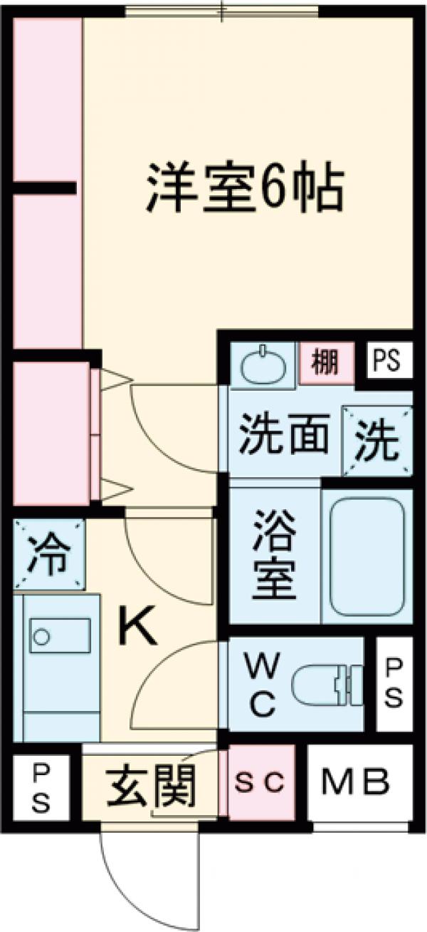 エルファーロ笹塚Ⅲの間取り