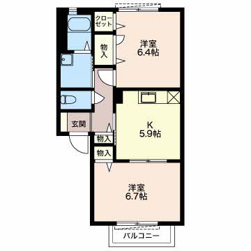 パルミールアンの間取り