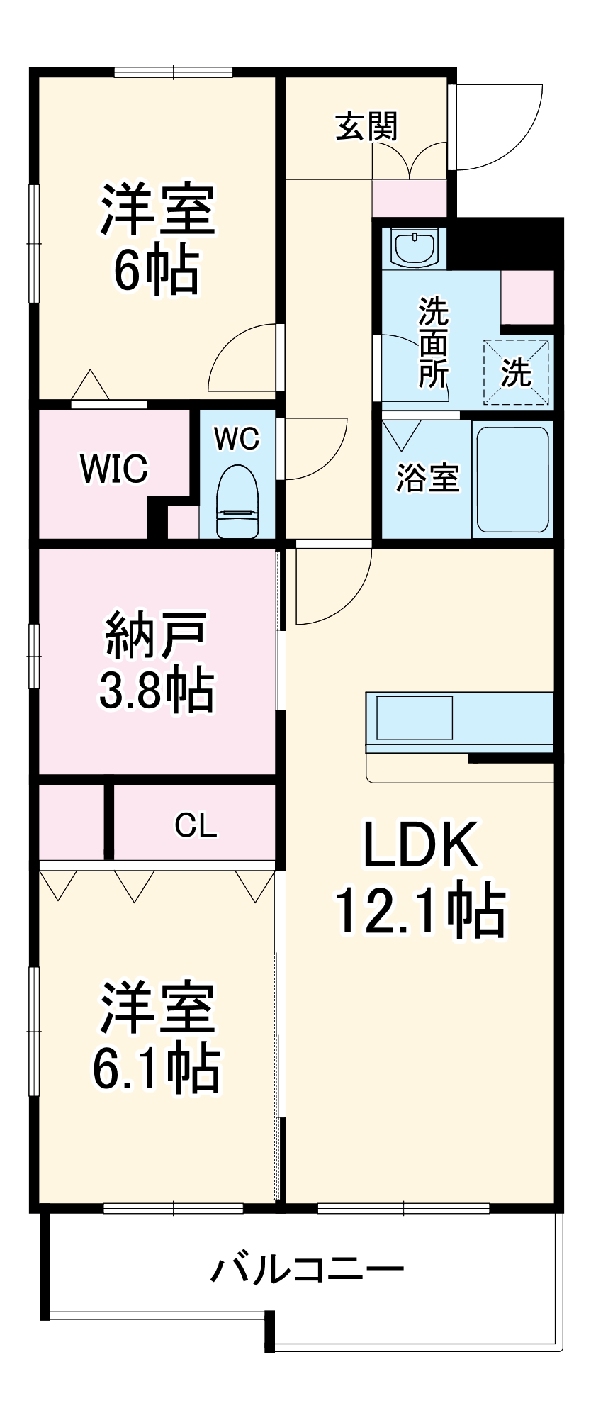 リージュの間取り