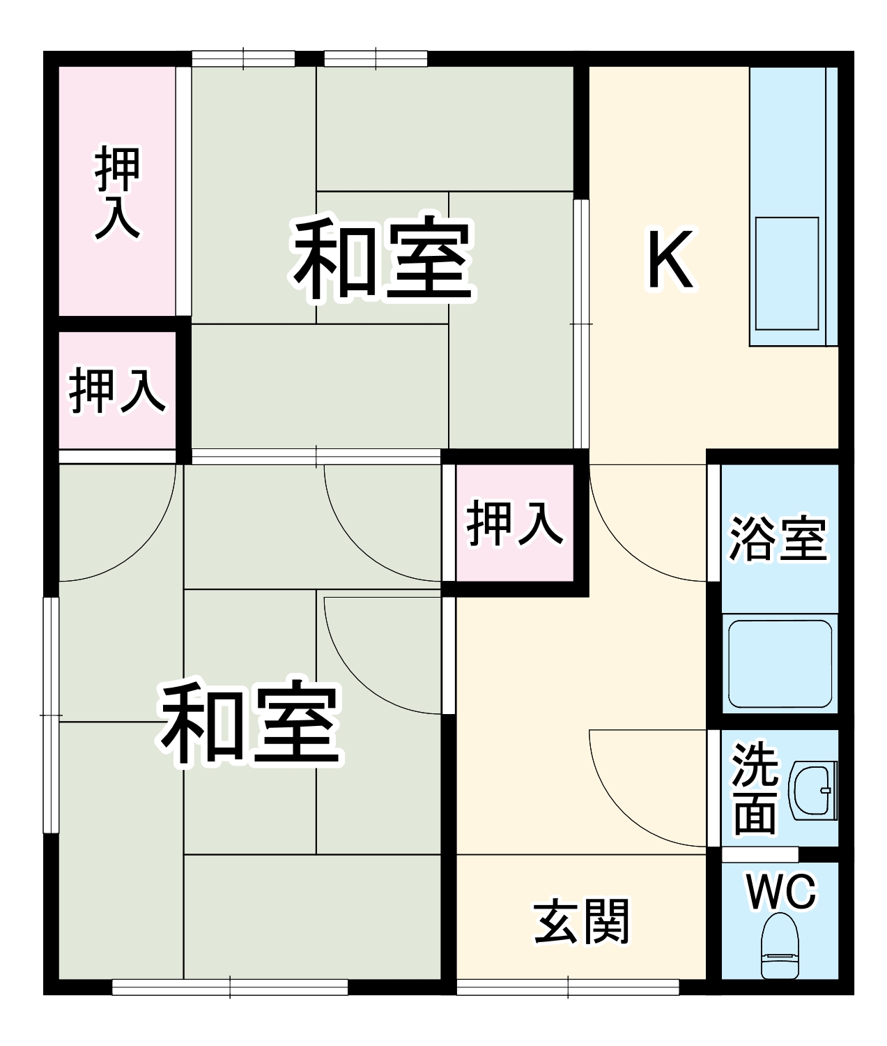 大倉アパートの間取り