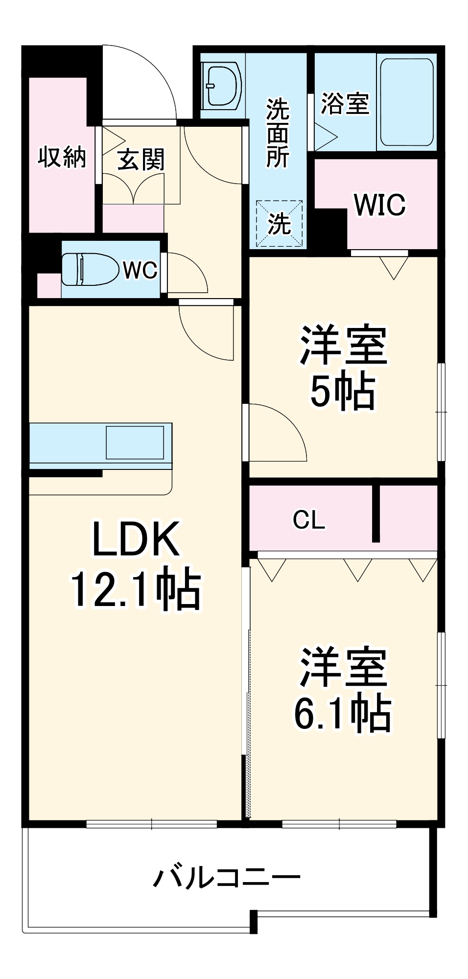 リージュの間取り