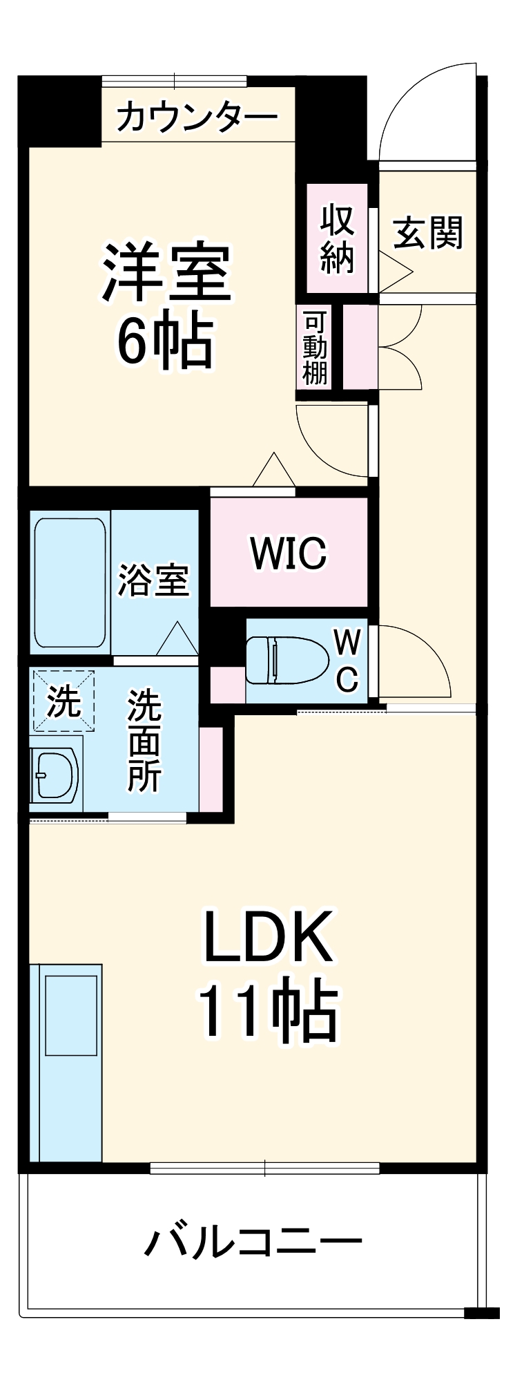 リージュの間取り