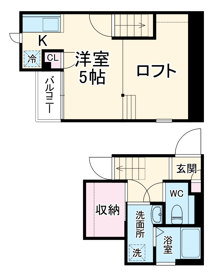 CB春日部フレアの間取り