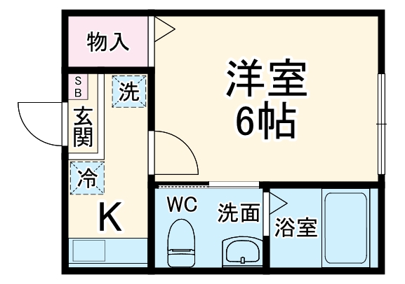 Oasis弘明寺B棟の間取り