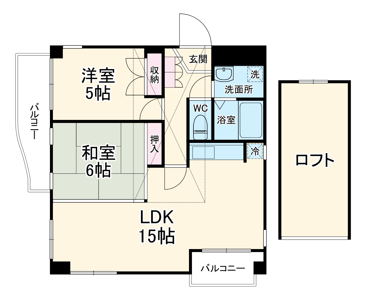 ユッサ浦和の間取り
