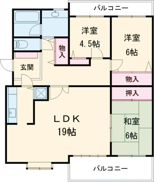 レジデンス元木の間取り