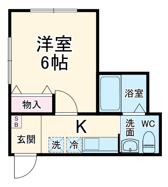 Oasis弘明寺B棟の間取り