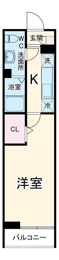 (仮称)古淵アパート計画A棟の間取り