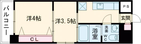 リファレンス博多駅前の間取り